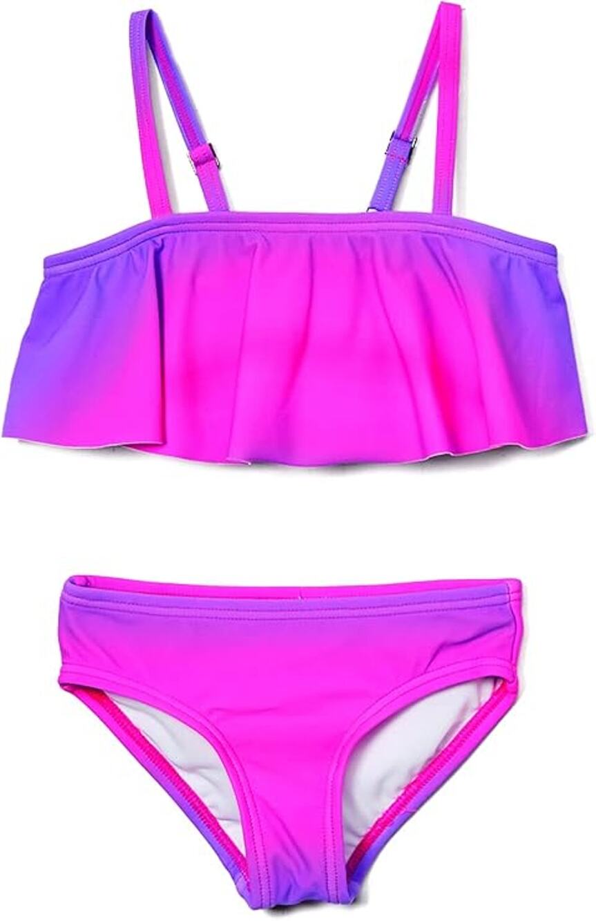 Kanu Surf Girl's 12 Sport Karlie Flounce Beach Bikini Two Piece Swimsuit G26-16